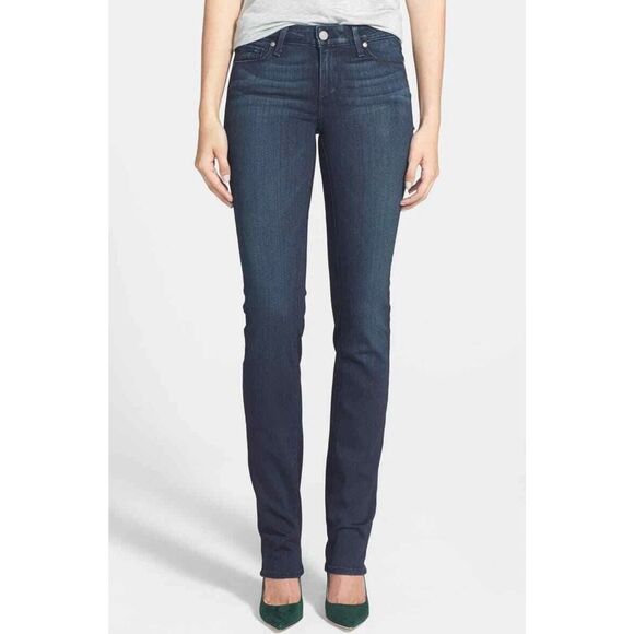 Paige Jeans Womens Skyline Straight Dark Wash Stretch Transcend Denim Soft Sz 27 - Picture 3 of 16